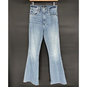 Abercrombie & Fitch Womens High-rise Flare Jeans Size 4 Blue Med Wash Y2k Preppy
